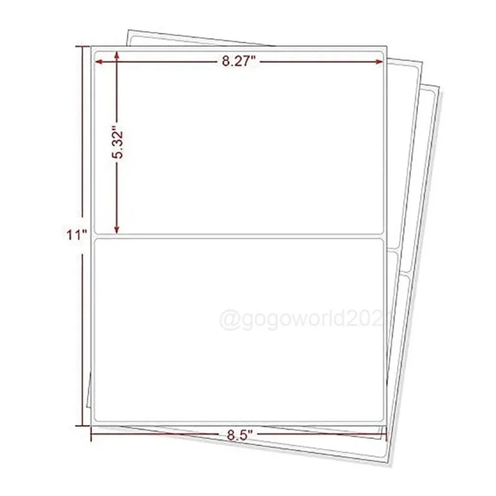 1000 Shipping Labels 8.5